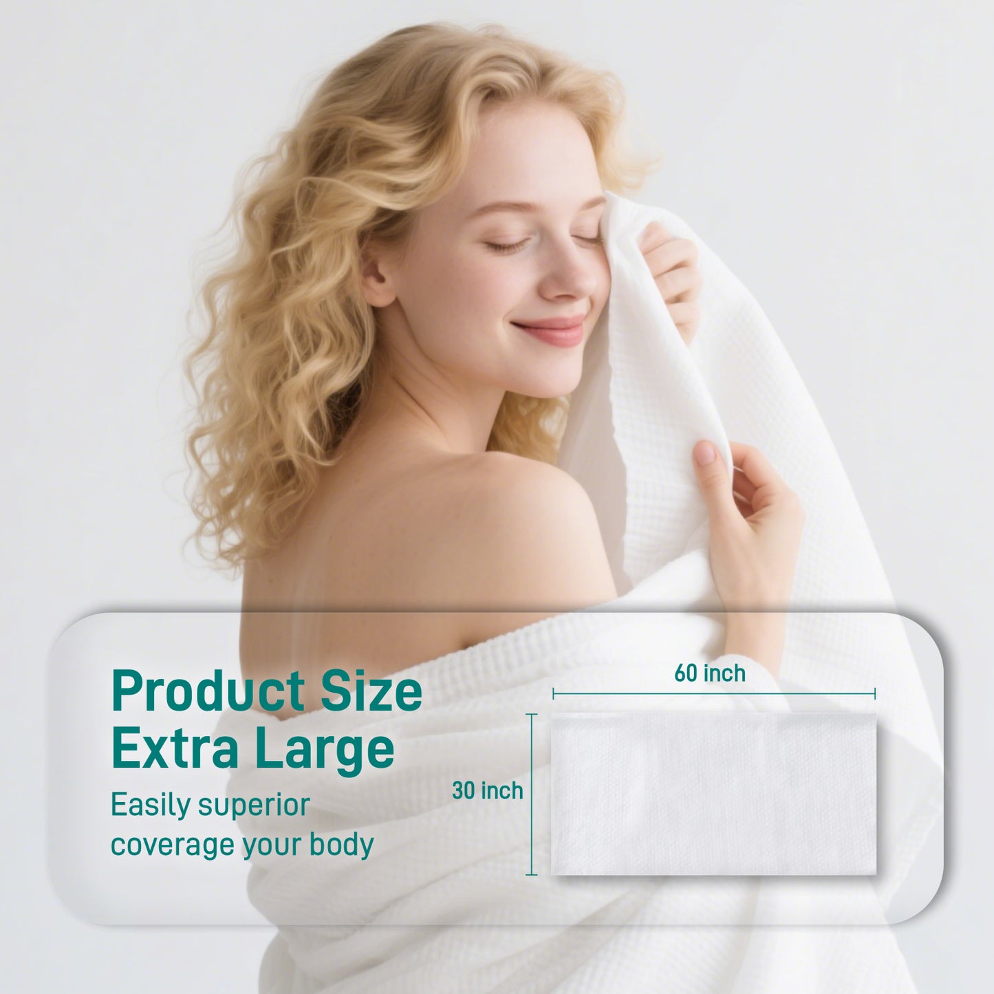 Ditoi Disposable Bath Towels | Camping Towel Gym Towel Barber Towel Individually Packed, Large Size