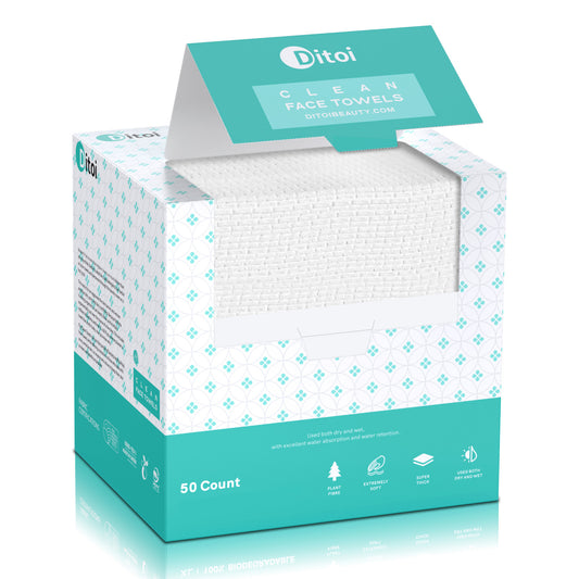 Ditoi Disposable Face Towels 50pcs (1 Pack)