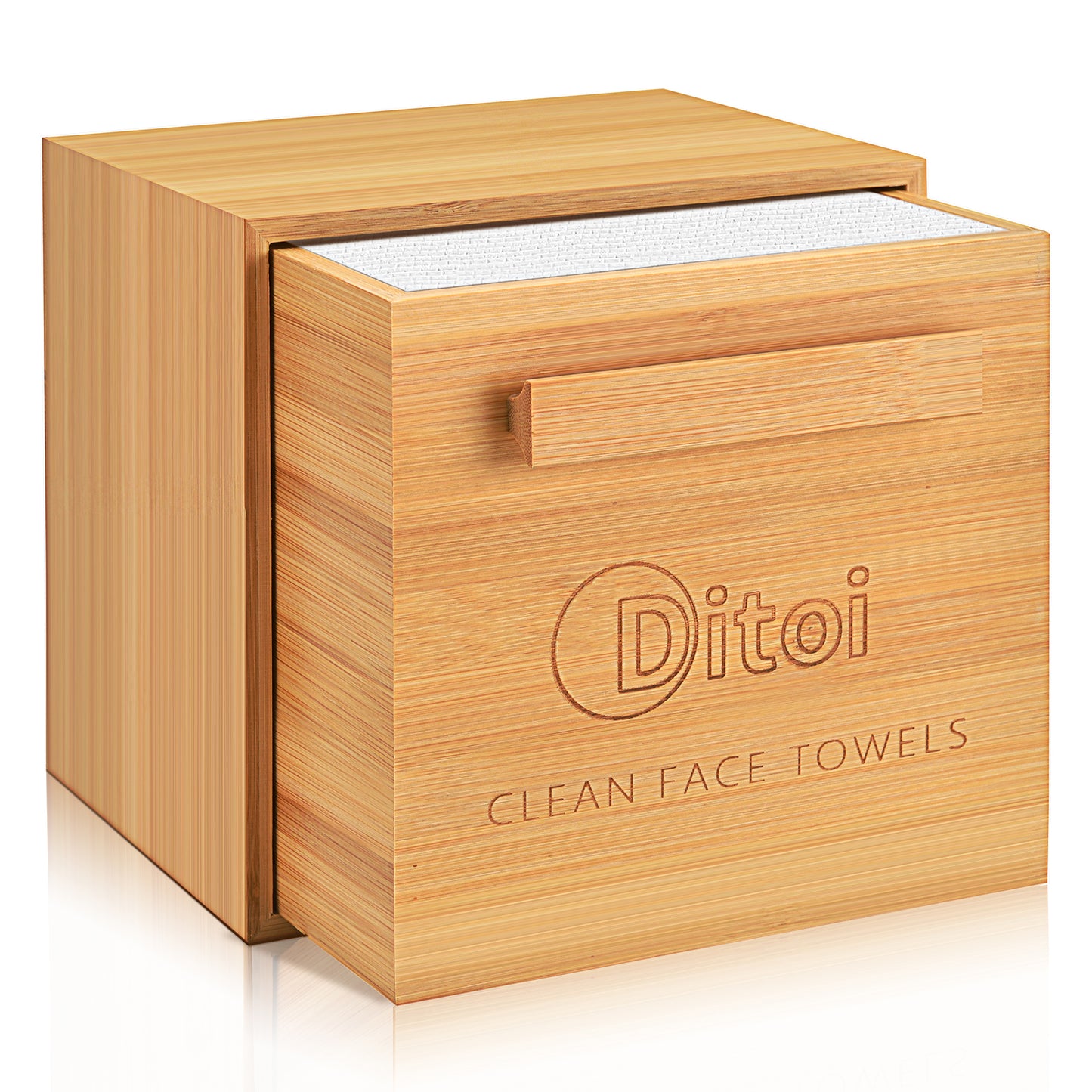 Ditoi Bamboo Drawer Box For Extra Large Face Towel