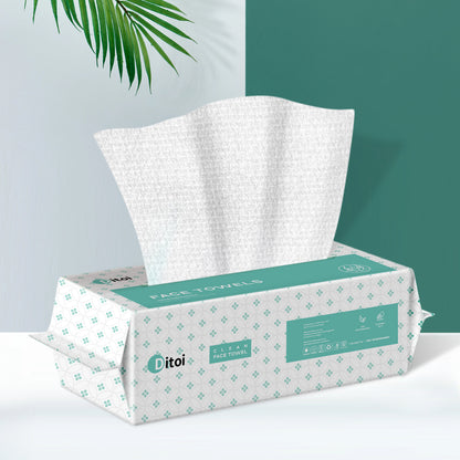 Ditoi Disposable Face Towels 7.8"x8.7" Normal Size Towelette