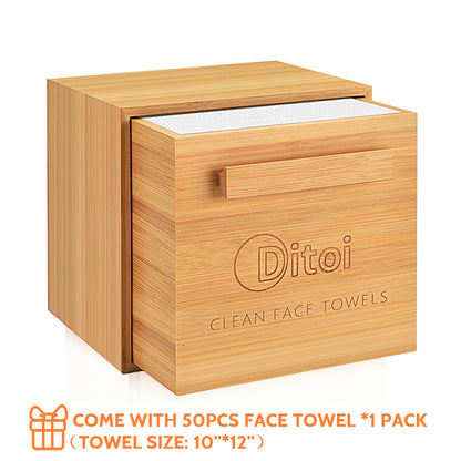 Ditoi Bamboo Drawer Box For Extra Large Face Towel