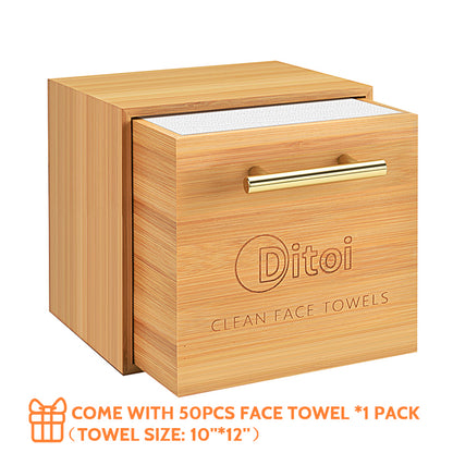 Ditoi Bamboo Box For Extra Large Face Towel