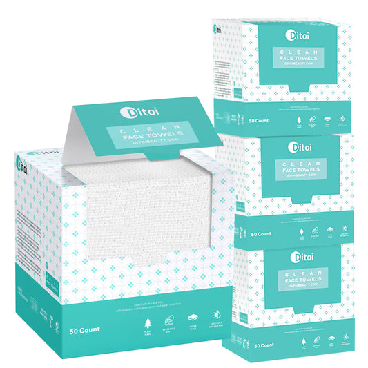 Ditoi Disposable Face Towels 200pcs (4 Packs)