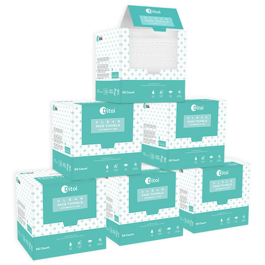 Ditoi Disposable Face Towels 300pcs (6 Packs)