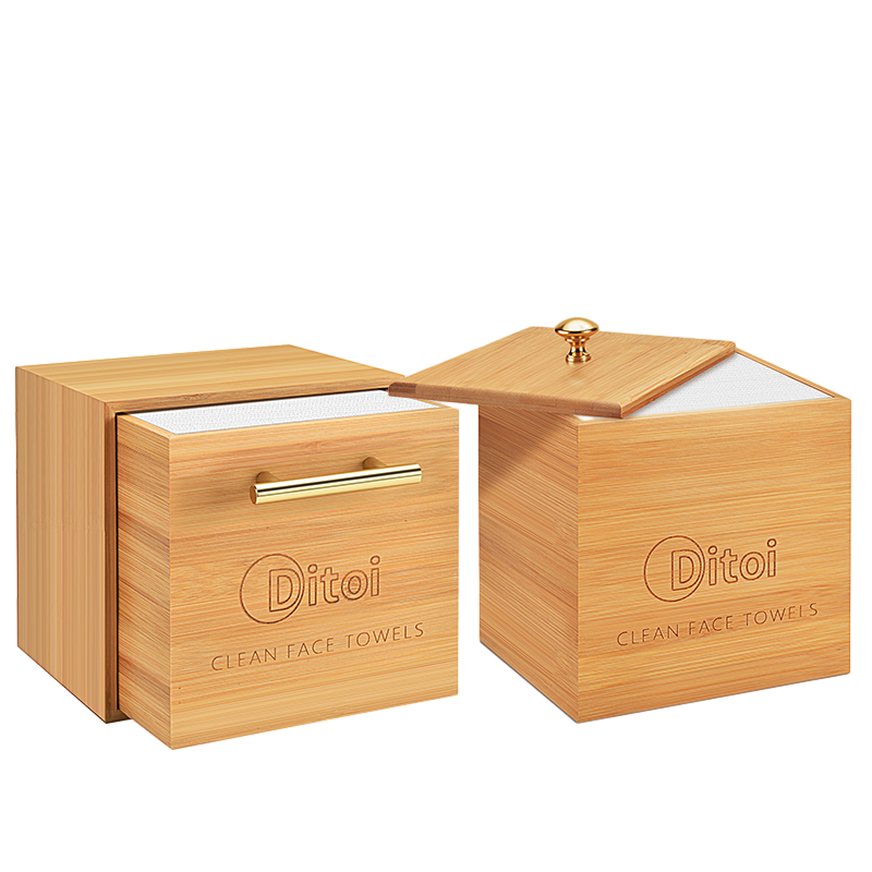 Ditoi Bamboo Box For Extra Large Face Towel