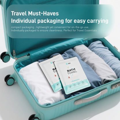 Ditoi Disposable Bath Towels | Camping Towel Gym Towel Barber Towel Individually Packed, Large Size